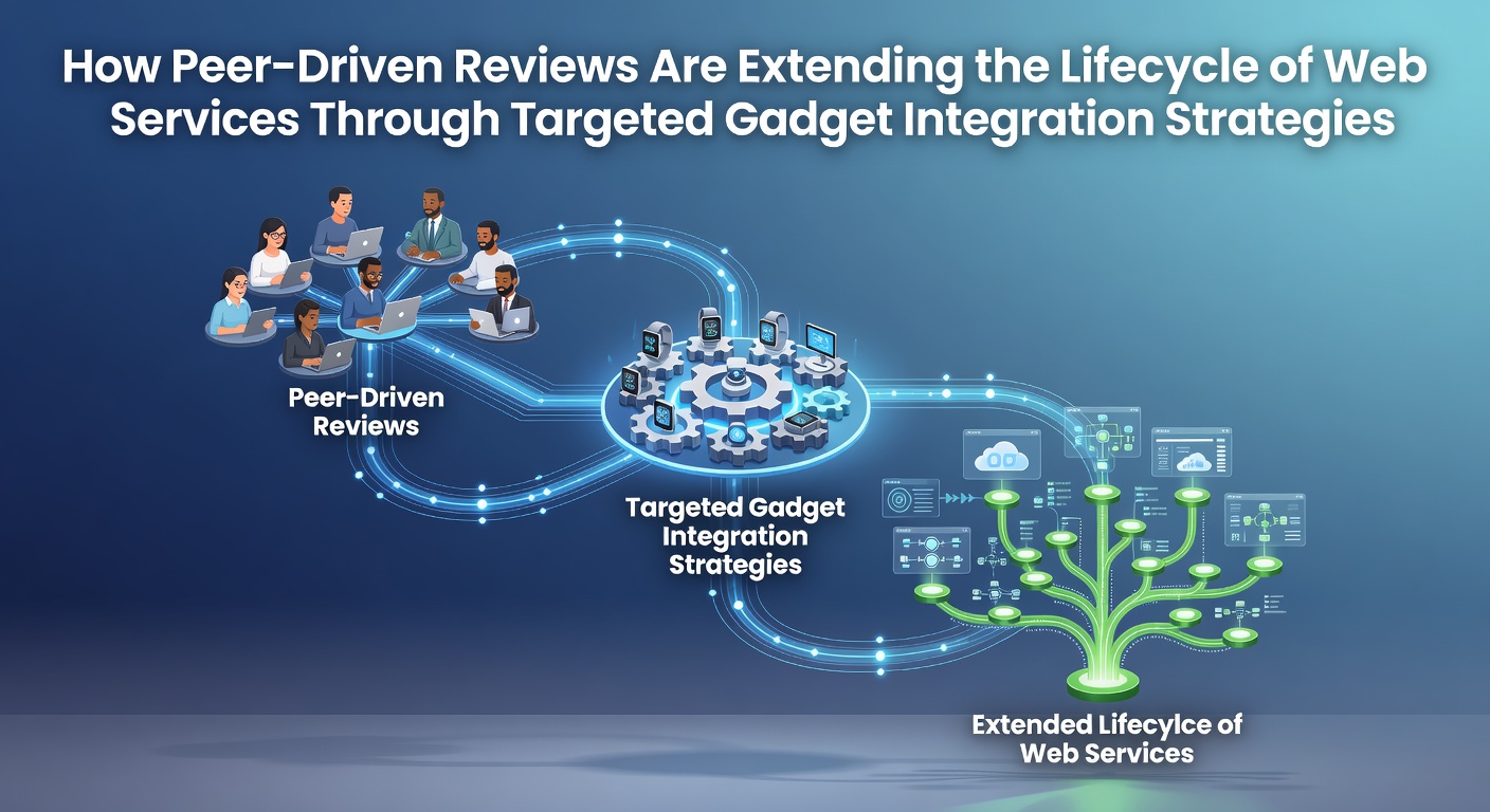 Peer reviews guiding gadget integration with web services platforms