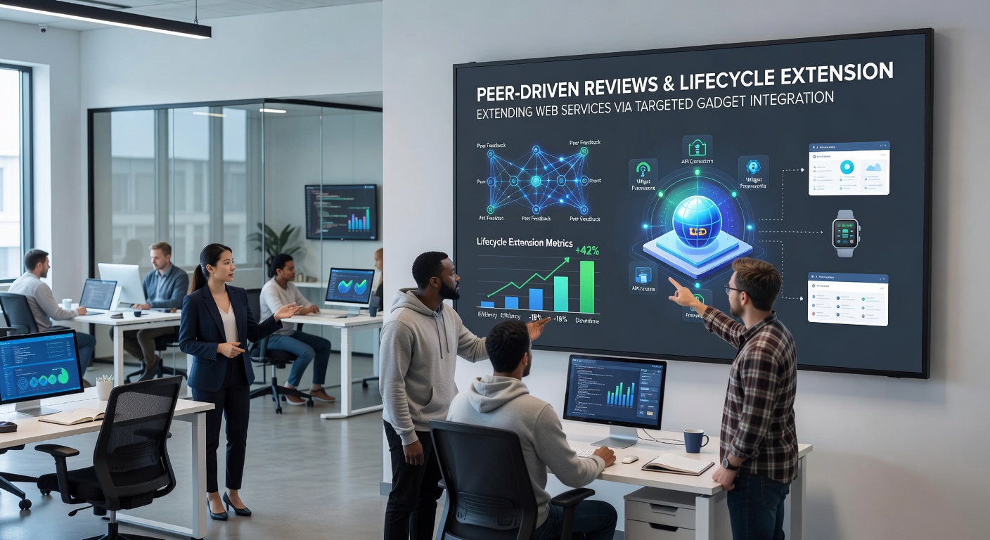 Gadget hardware connected to web service dashboards via integration layers